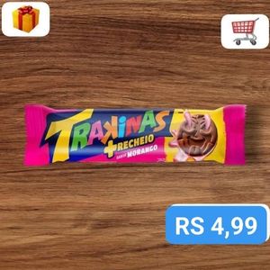 imagem do produto Trakinas sabor morango 