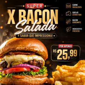 imagem do produto Super x-bacon salada
