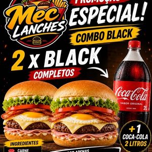 imagem do produto COMBO 2 X BLACK + COCA COLA 2 L
