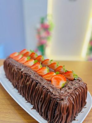 imagem do produto Fatia de Mousse de Chocolate com Morangos