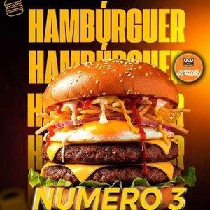 imagem do produto N° 3 HAMBÚRGUER 2 CARNE E QUEIJO PRATO