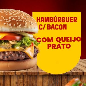 imagem do produto Hambúrguer salada c/bacon e queijo prato 