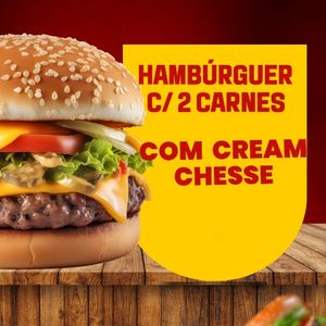 imagem do produto Hambúrguer salada c/ 2 carnes e cream cheese 