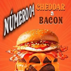 imagem do produto N° 04 - Hambúrguer com 2 Carnes , Bacon  (com cheddar melt)