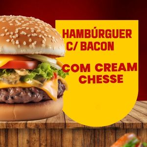 imagem do produto Hambúrguer salada c/ bacon e cream cheese 