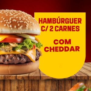 imagem do produto Hambúrguer salada c/ 2 carnes e cheddar 