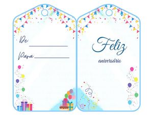 imagem do produto Tag - Feliz Aniversario