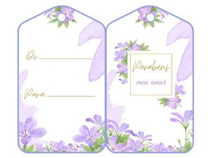 imagem do produto Tag - Flores Parabéns