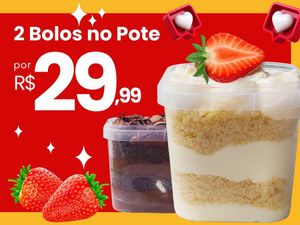 imagem do produto Combo 2 Bolos no Pote - 200ml