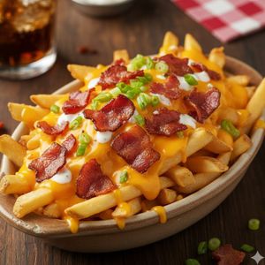 imagem do produto Batata frita com cheddar e bacon 