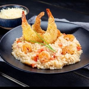 imagem do produto Risoto de camarão com camarão empanado