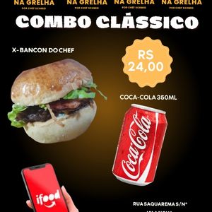 imagem do produto Promoção 01X-BACON DO CHEF + COCA-COLA LATA 350ML