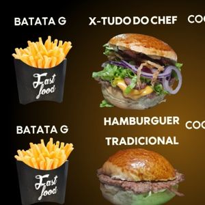 imagem do produto PROMOÇÃO 02 X tudo do chef + Fritas G + Coca-cola lata 350ml