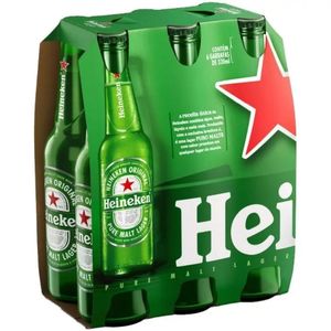 imagem do produto Heineken long neck 330ml pack com 06