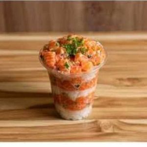 imagem do produto Sushi no copo Sakebi (salmão e camarão rosa)