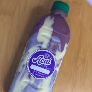 imagem do produto Açai na garrafa 500 ml sabor morango