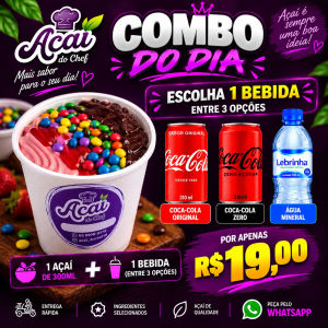 imagem do produto Combo açai 300 ml + bebida 310 ml