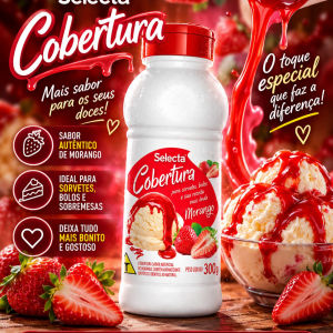 imagem do produto Corbertura de morango 300 g