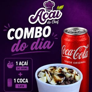 imagem do produto Combo açai 300 ml + coca cola lata 310 ml