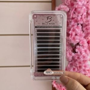 imagem do produto Cílios 5D marrom curvatura M Bella moça mix 8 ao 14