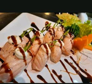 imagem do produto Niguiri salmão maçaricado 8 unidades