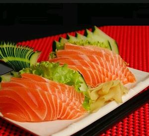 imagem do produto Sashimi de salmão 12 fatias