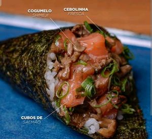 imagem do produto Temaki salmão fresco com shimejo