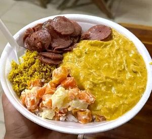 imagem do produto Pratinho de creme e vatapá completo (marmita grande 700ml)