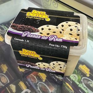 imagem do produto Sorvete 1,5L - PASSAS AO RUM