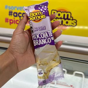 imagem do produto Picolé ao leite - chocolate branco