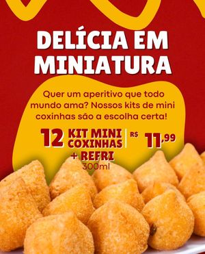 imagem do produto 12 coxinhas + refri