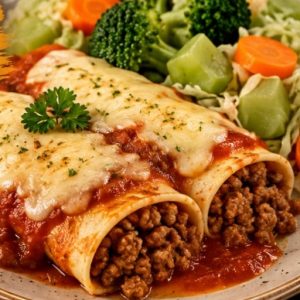 imagem do produto Panqueca de carne com salada de legumes