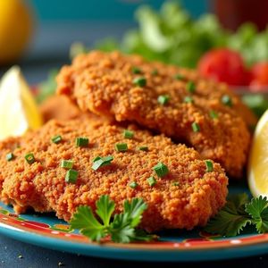 imagem do produto Frango a milanesa completa com purê