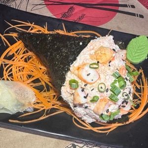 imagem do produto Temaki Camarão/Salmão Grelhado Sem Arroz 