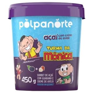 imagem do produto Açaí Turma da Mônica com Guaraná e Creme de Avelã Polpa Norte 450g