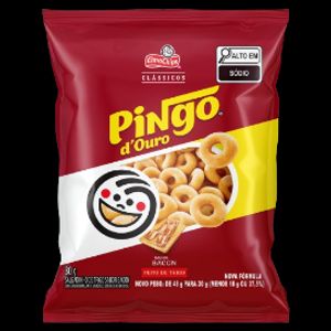 imagem do produto Salgadinho de Milho Sabor Bacon Pingo Douro Elma Chips 30g