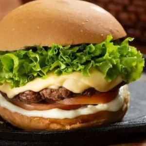 imagem do produto Hambúrguer carne industrial com queijo 
