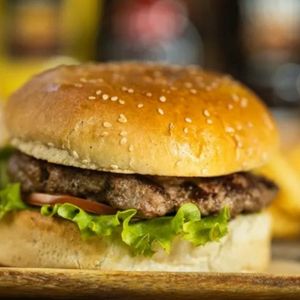 imagem do produto Hambúrguer com carne industrial 