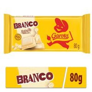 imagem do produto Barra Chocolate Branco Garoto 80g