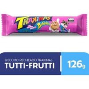 imagem do produto Biscoito Recheado Trakinas Tutti-frutti 126g