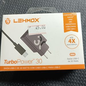 imagem do produto Carregador Turbo Power 30W usb-c para tipo C