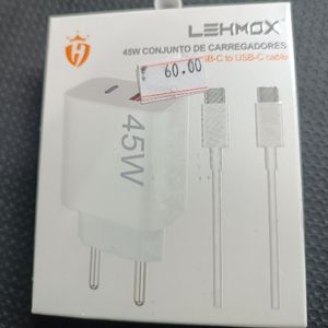 imagem do produto Carregador Turbo 45W USB-C para tipo C