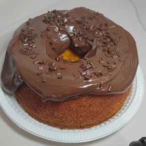 imagem do produto Bolo de Cenoura caseiro 100% artesanal.