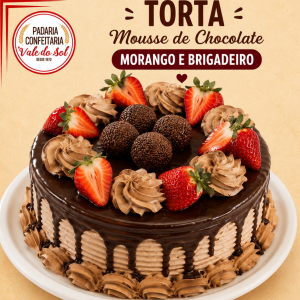 imagem do produto Torta Morango Mousse de Chocolate e Brigadeiro