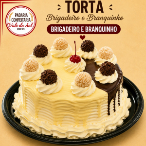imagem do produto Torta Branquinho e Brigadeiro