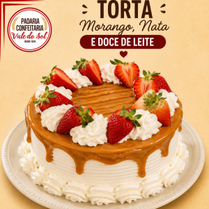 imagem do produto Torta Morango Nata e Doce de Leite