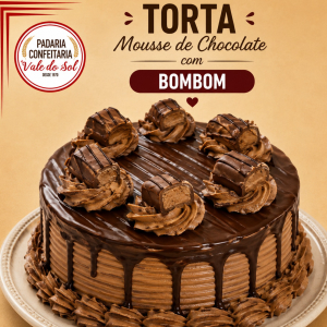 imagem do produto Torta Mousse Chocolate Com Bombom