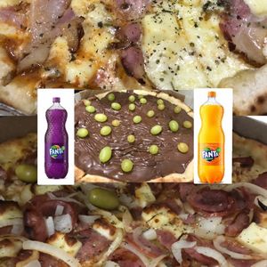 imagem do produto Pizza G Calabresa especial / Pizza G Bacon e Mel / Broto Uva Verde 