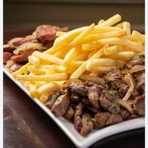 imagem do produto Fritas c/carne calabresa 