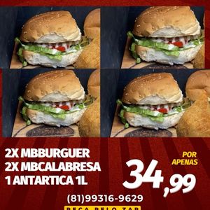 imagem do produto Combo família 4 Hambúrguer tradicional 